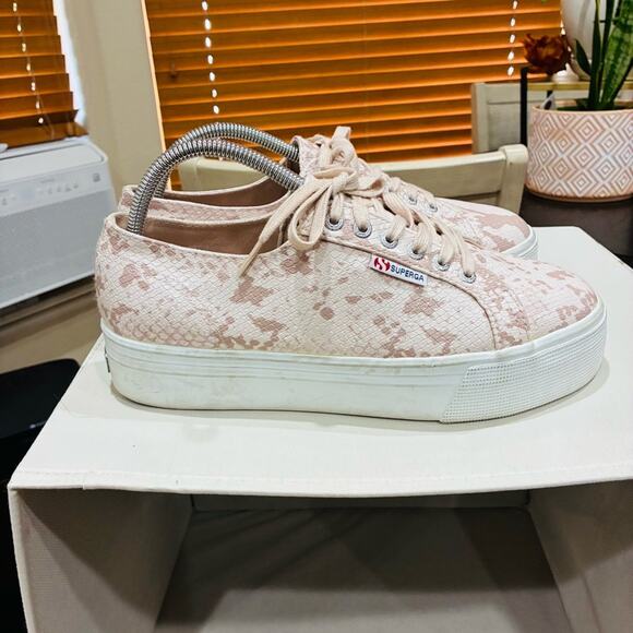 Superga beige/pink Slip-On Sneakers 41.5/ 10.5 - 11 - Picture 8 of 8